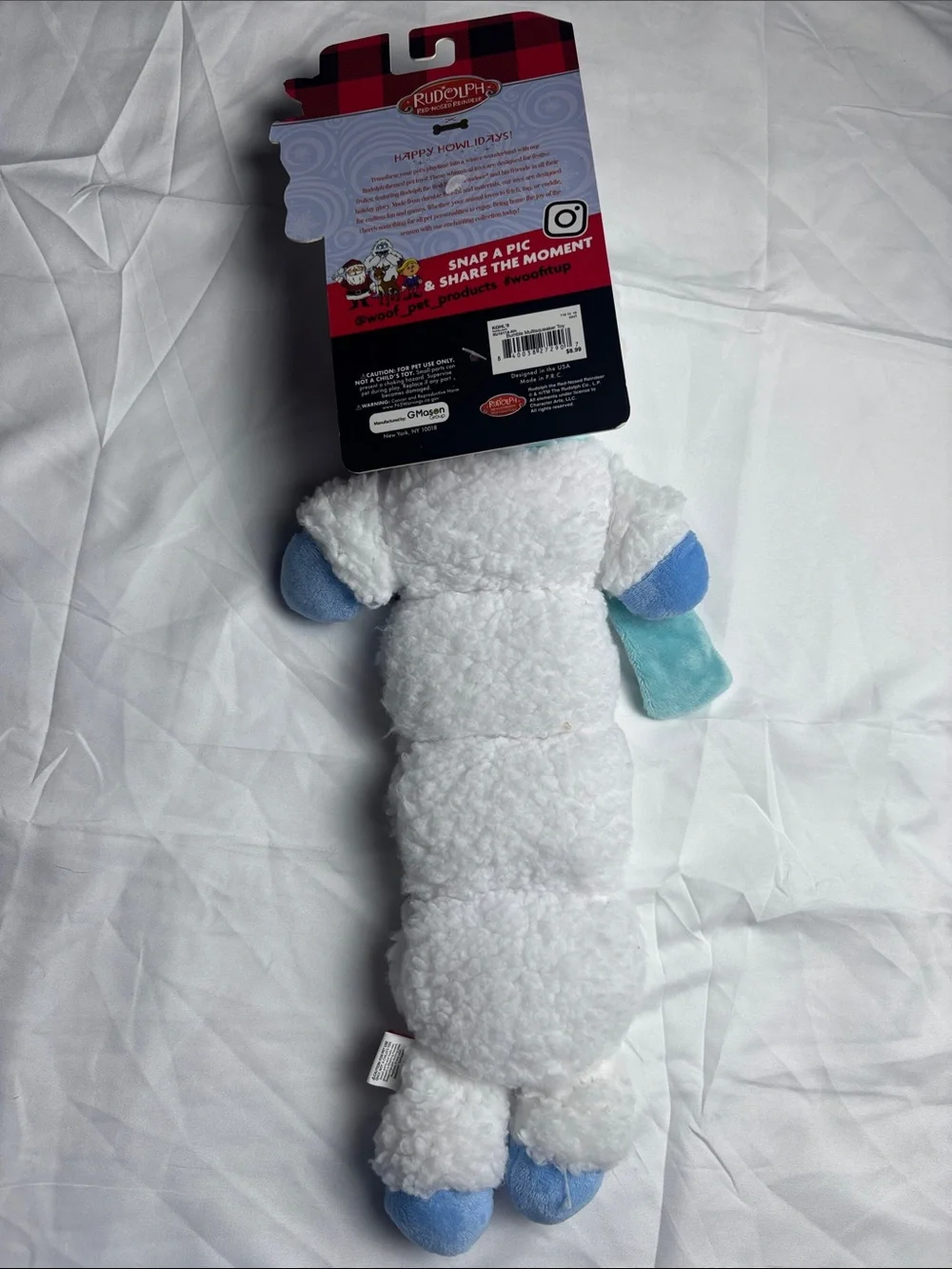 BNWT Woof Dog Toy. Bumble w/5 Squeakers